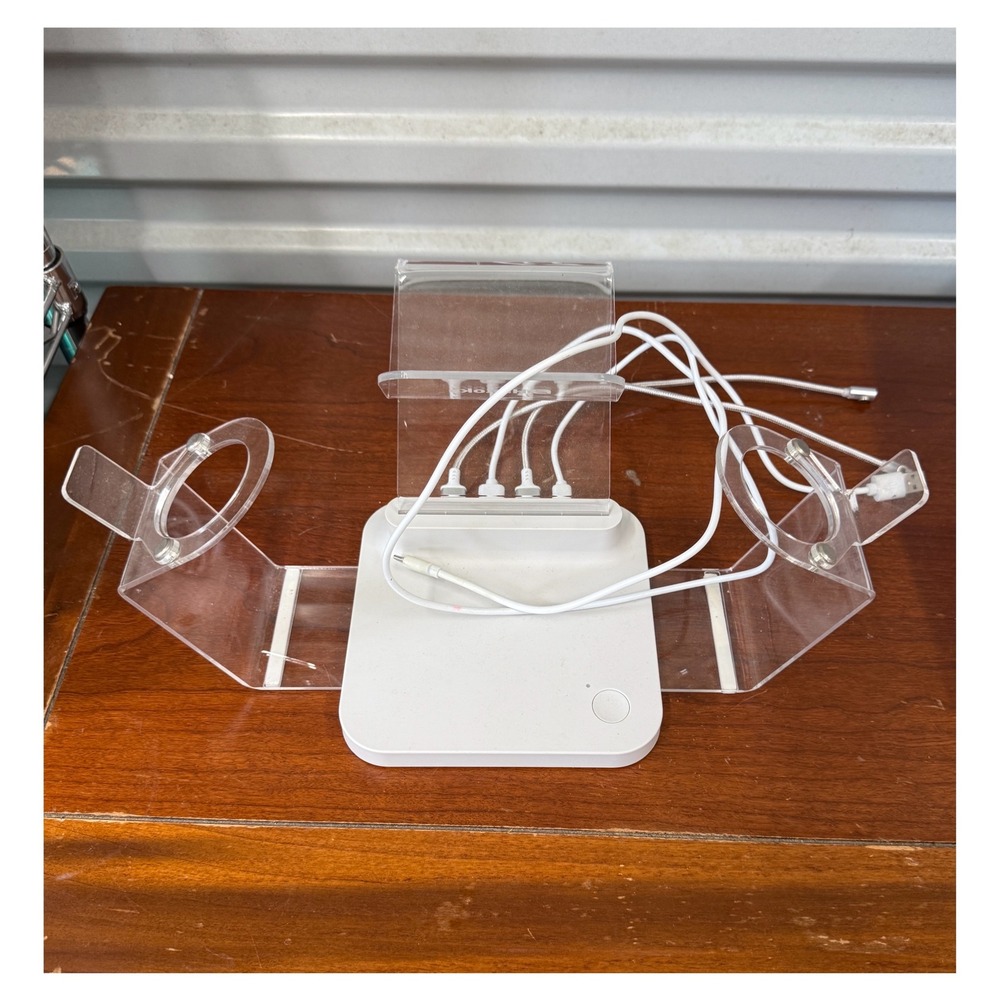 Hiploks VR Device Display Stand LED-Lamp Charging Station VRC0221 White Clear